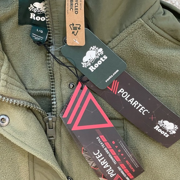 Roots Women’s Polartec mock neck jacket , Brand new, never worn - Picture 4 of 6